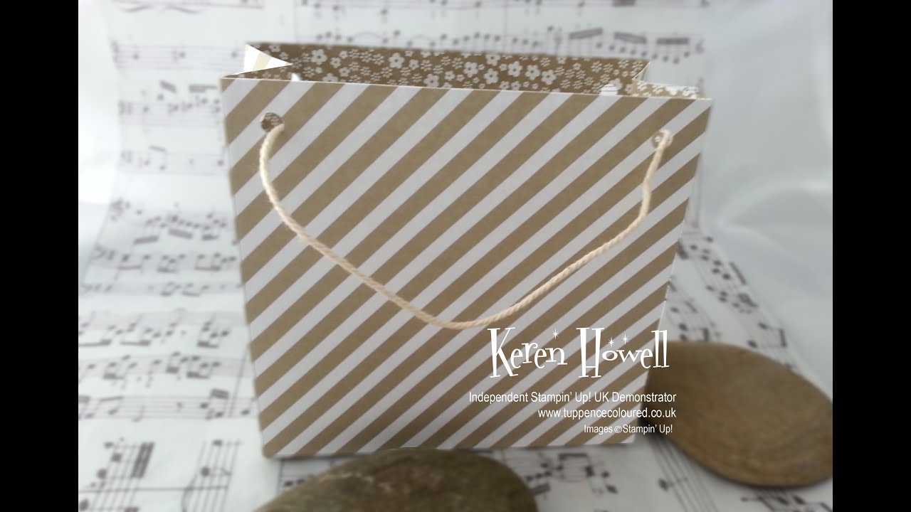 Gift bag Punch Board -  making an extra-large gift bag