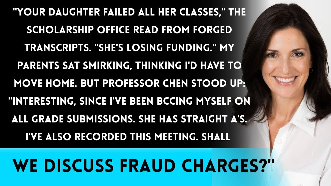 Parents Submitted Fake Grades To Ruin My Scholarship—The Professor Had Been BCCing Everything...