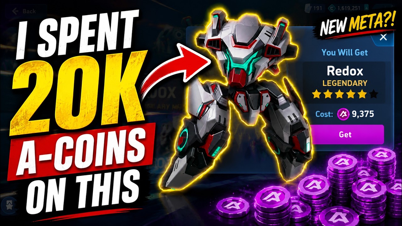 I SPENT 20,000 A-COINS ON REDOX 😱 NEW META IS INSANE! | Mech Arena