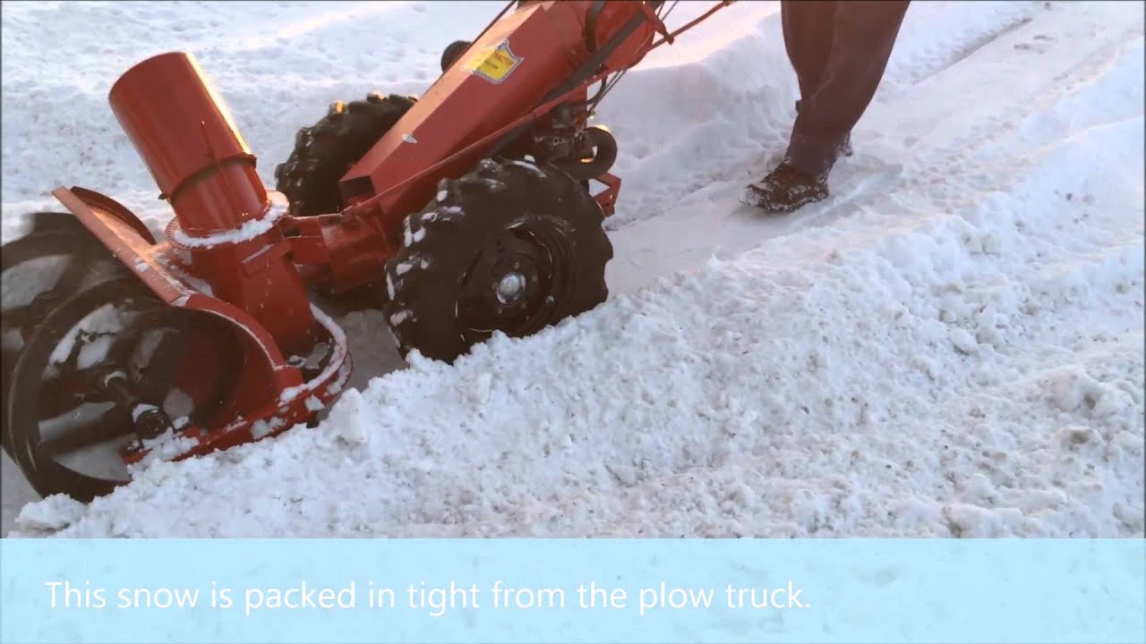 Video #12 Gravely Tractor Demonstration Series 1966 LI MA115 Deluxe Snowblower