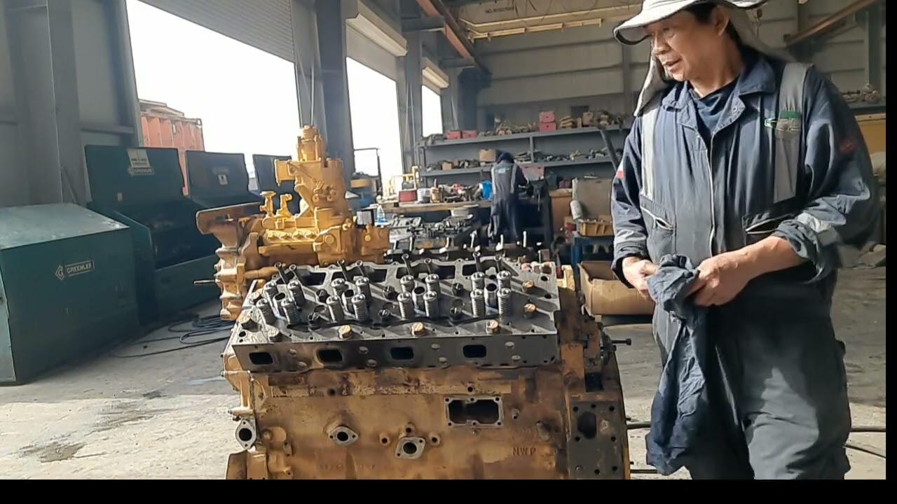 Caterpillar 3408 cylinders head installation and valve lash adjustment
