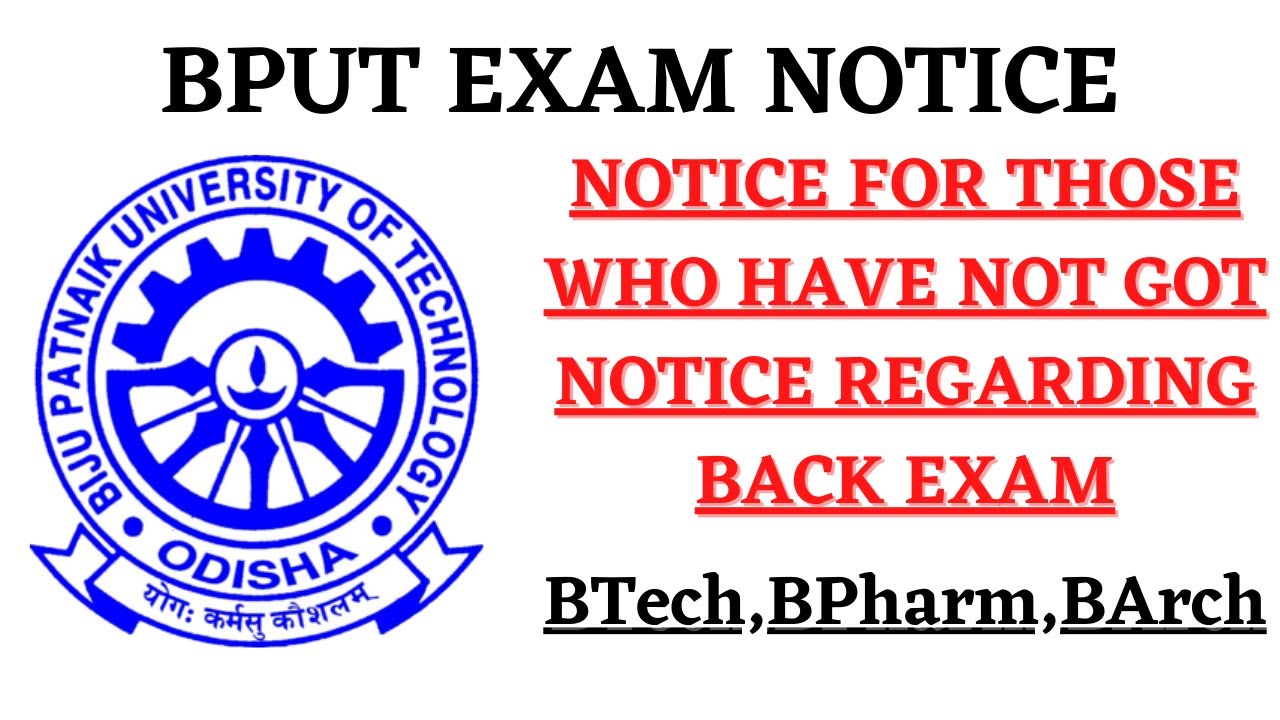 Bput Back Exam Update Details About Even Semester And Odd Semester 2021 Update In Hindi