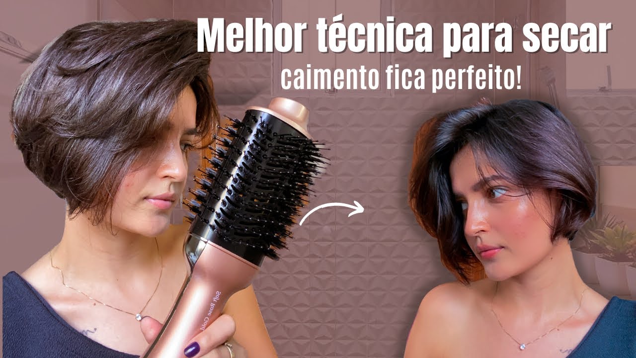 Escova secadora em CABELOS CURTOS | dicas para secagem perfeita