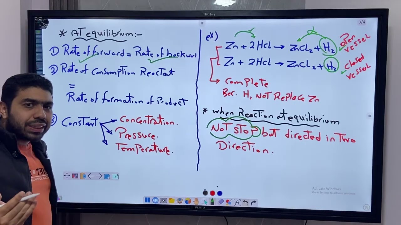 Senior..3.. chapter 3 Equilibrium chemistry..H.w Lesson .1 ..❤💥ملخص وحل المحاضره الأولي..سجل كل كلمه