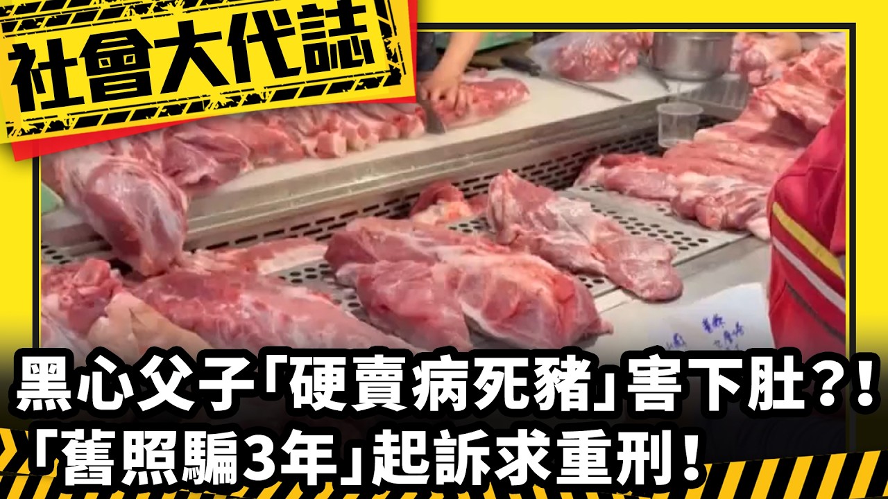 《社會大代誌》黑心父子「硬賣病死豬」害下肚？！ 「舊照騙3年」起訴求重刑！