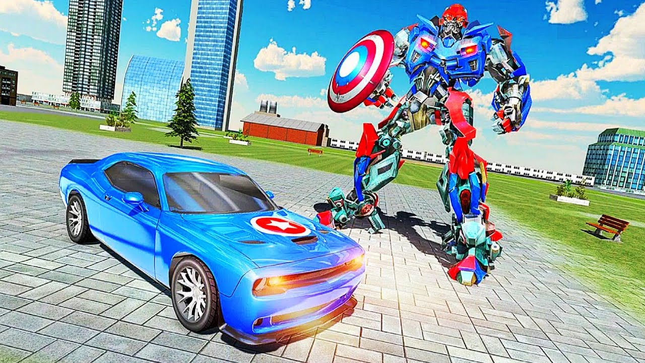Captain of America Robot Car Transform Robot Wars - Android Gameplay 
