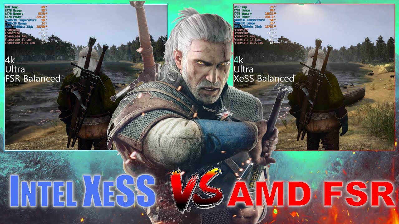 Intel XeSS added to The Witcher 3!! - [FSR vs XeSS comparison]