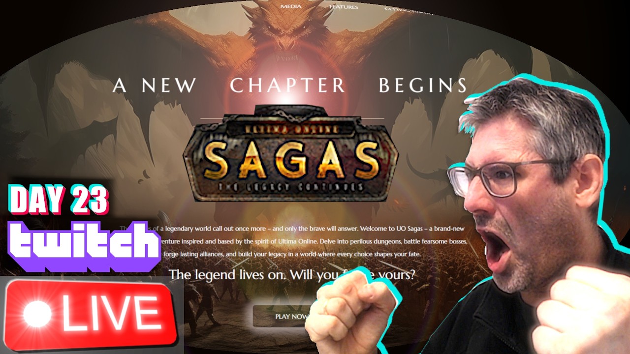 🔴THIS IS WHAT THE ULTIMA ONLINE COMMUNITY NEEDED!!! UOSAGAS !!! Day #23 #mmorpg #nostalgia #live