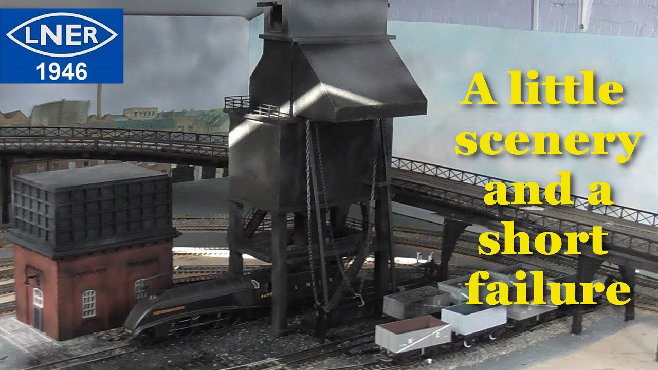 After finishing the Coaling tower some scenery!