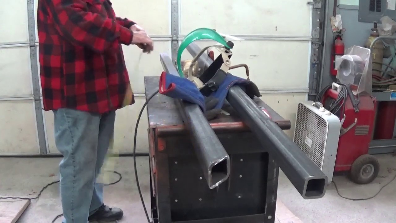 Quickly building a pair of loader bucket forks for hauling lumber.