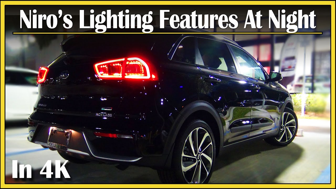 2017 - 2019 Kia Niro Touring Hybrid | DETAILED NightTime Walk Around | Night Review in 4k UHD!