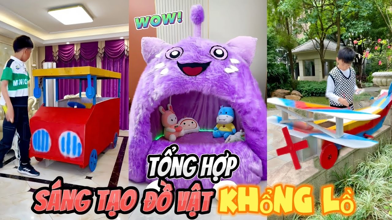 TỔNG HỢP Anh Trai Tốt Sáng Tạo Đồ Vật Khổng Lồ Và Cái Kết.. | Siêu Vui Nhộn Mới Nhất (Quỳnh Vịt)
