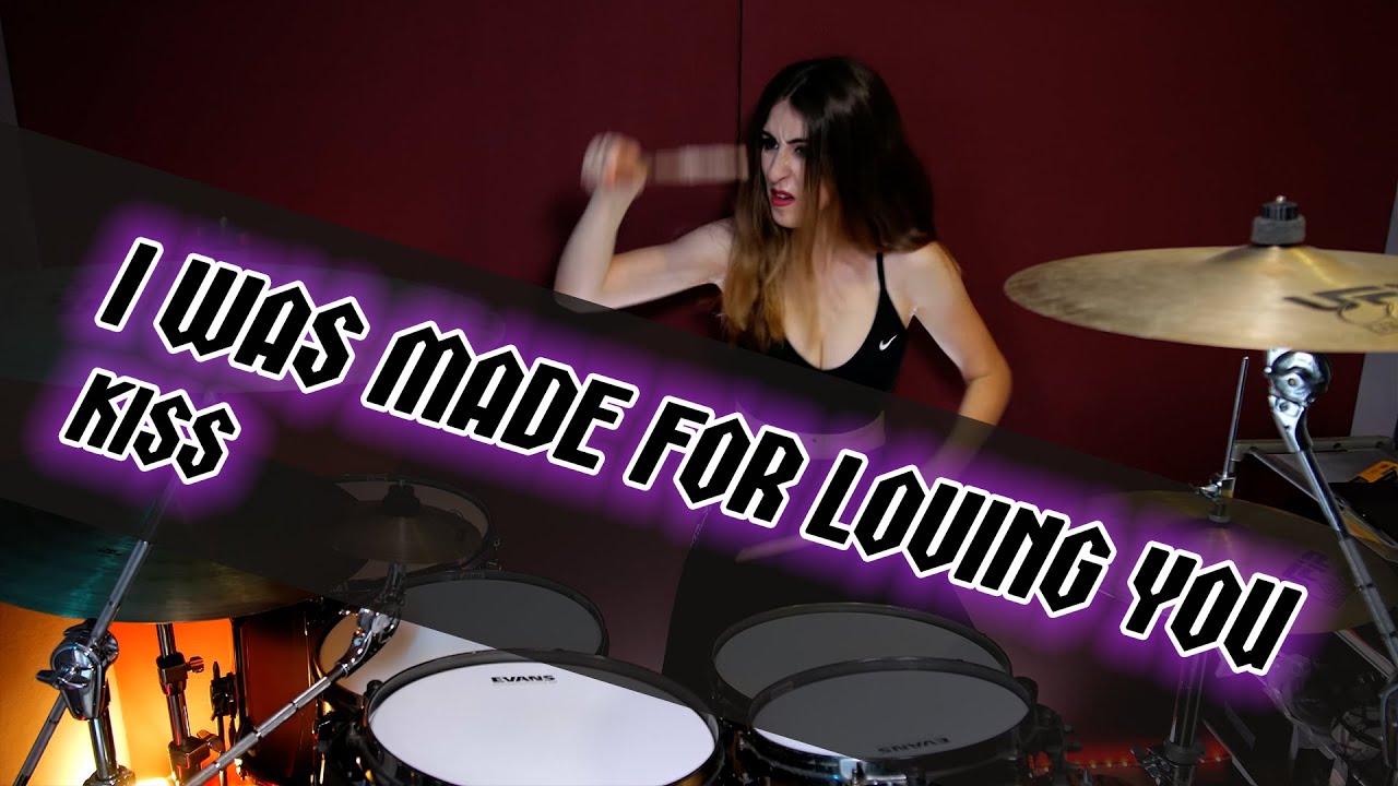 Kiss - I Was Made For Loving You (Drum Cover By Elisa Fortunato)