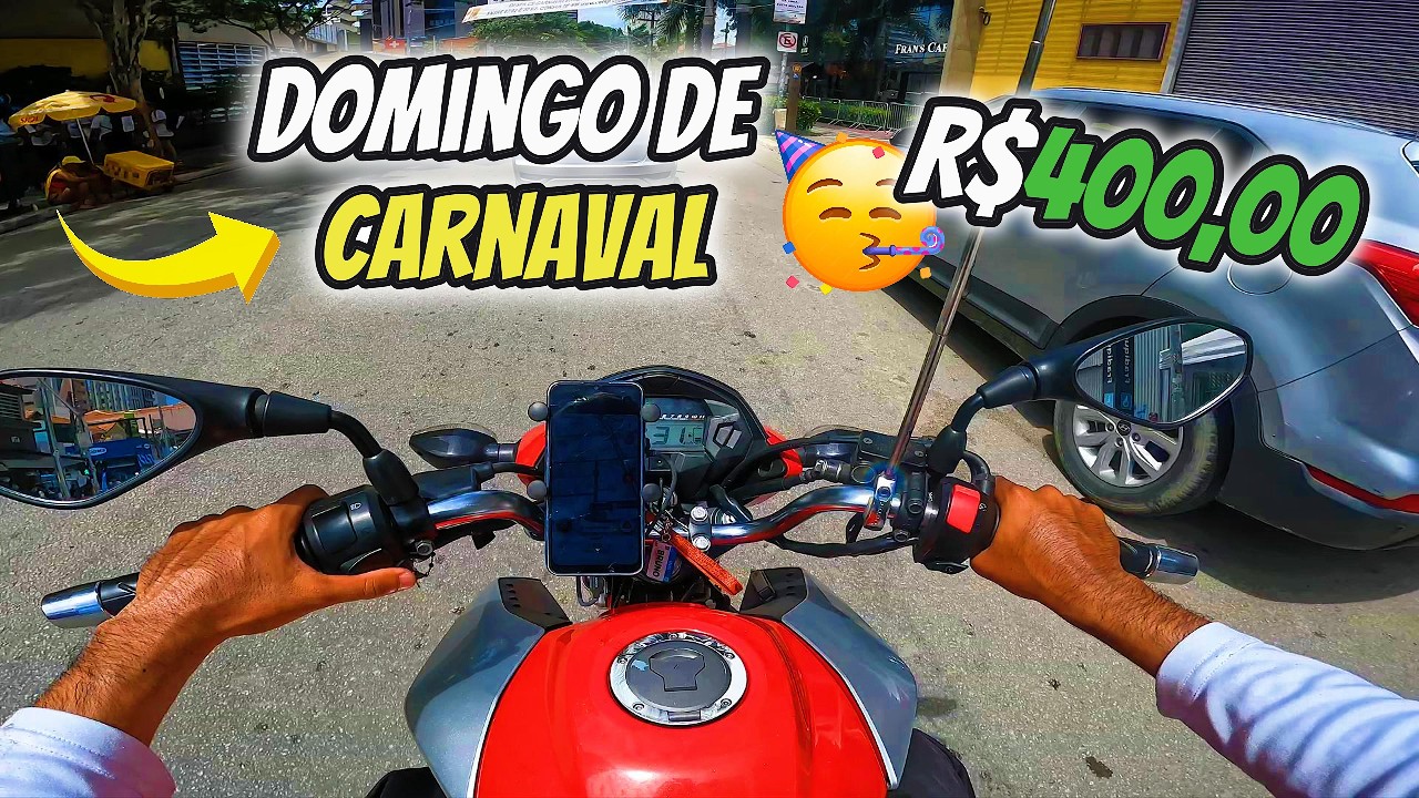 FIZ R$400,00 NAS ENTREGAS NO DOMINGO DE CARNAVAL EM 9H!!🤑*Acompanha*
