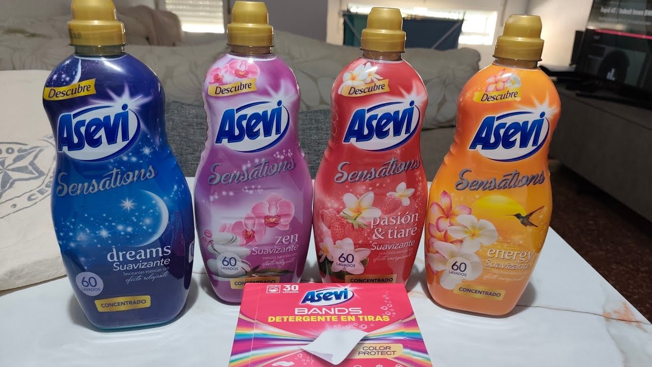 ✅PROBAMOS LA NUEVA GAMA DE SUAVIZANTES ASEVI SENSATIONS Y LAS ASEVI BANDS COLOR 😍