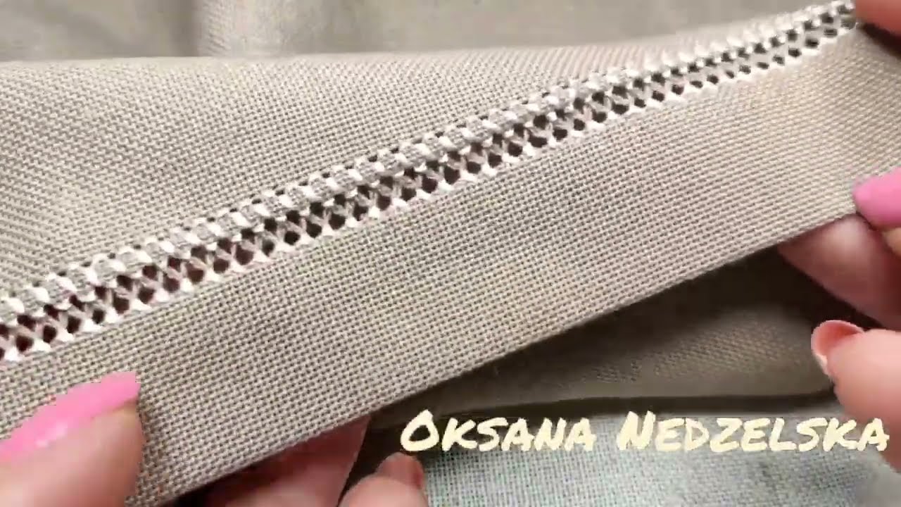 Найпростіший спосіб обробки країв МЕРЕЖКОЮ | Чудова ідея для вишивки | Beautiful Design