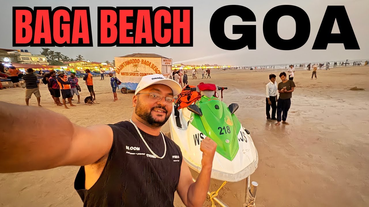 Baga Beach Goa 😍 | Full Tour, Nightlife, Water Sports & Food | Goa Travel Vlog
