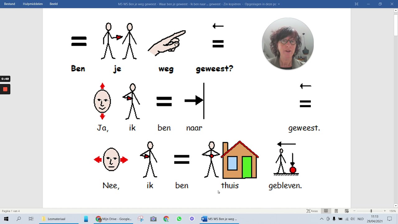 Ben je weg geweest? Waar ben je geweest? Ik ben naar ... geweest.