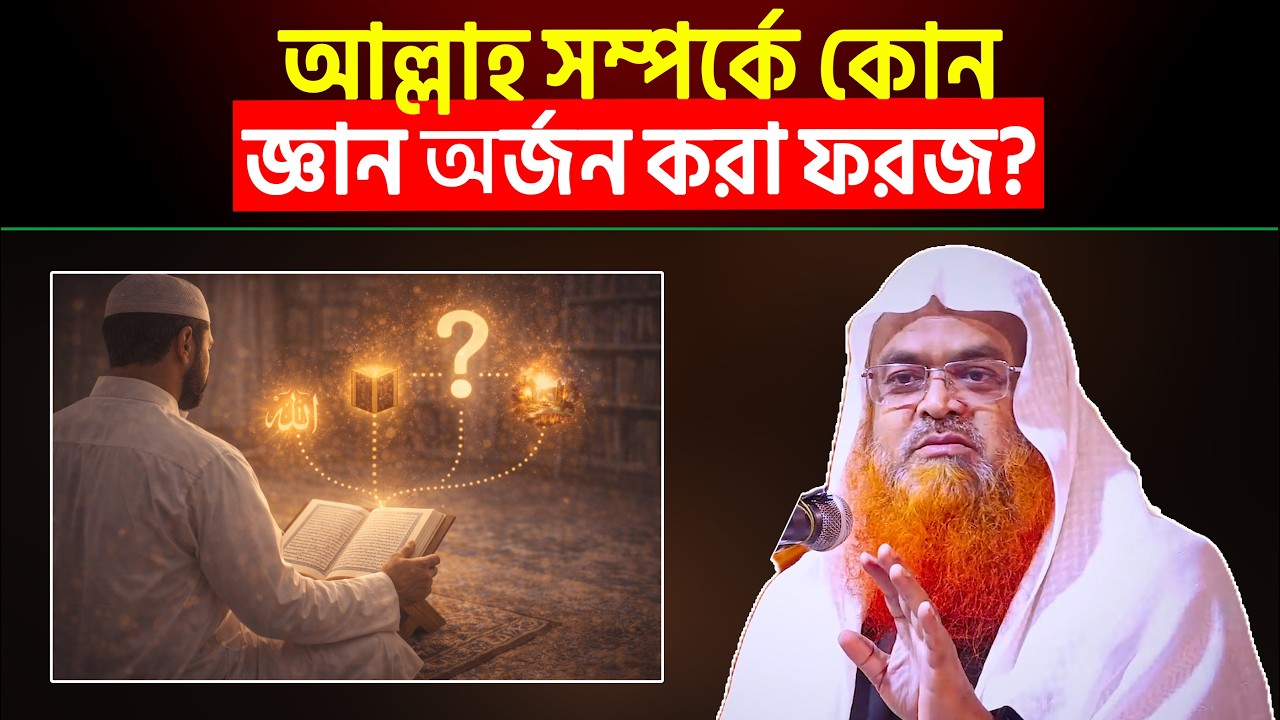 আল্লাহ সম্পর্কে কোন জ্ঞান অর্জন করা ফরজ? Shaikh Dr. Abubakar Muhammad Zakaria