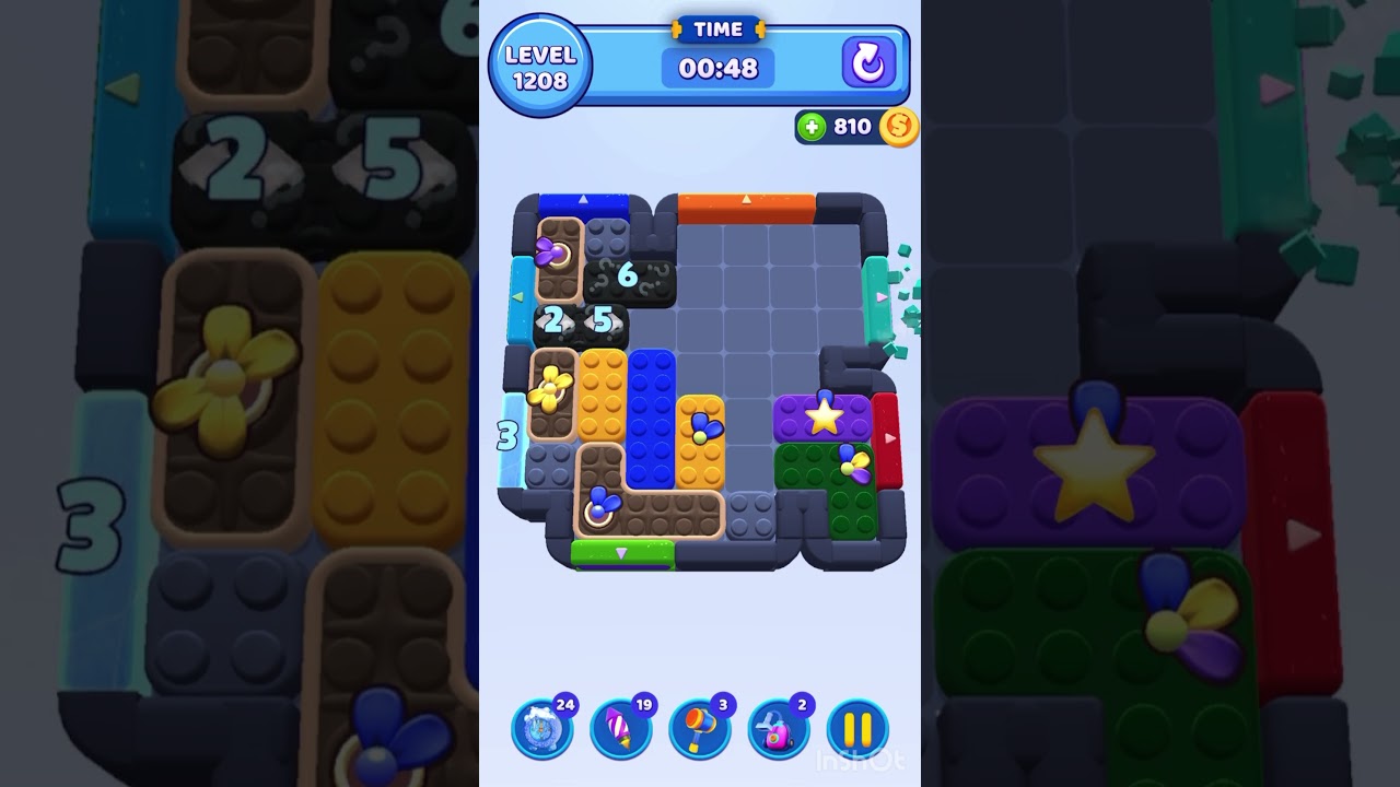 Color Block Jam Level 1208 &ndash; Full Puzzle Solution (No Boosters)