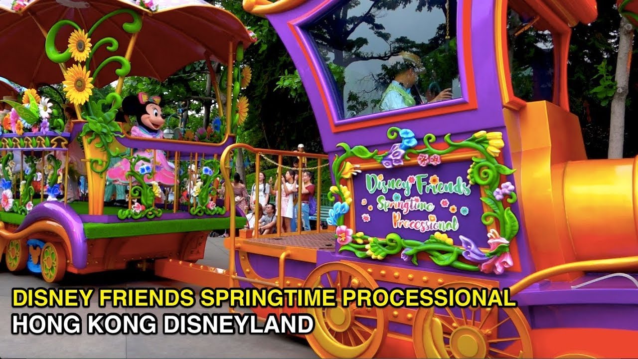 [4K] Disney Friend's Springtime Processional : Hong Kong Disneyland