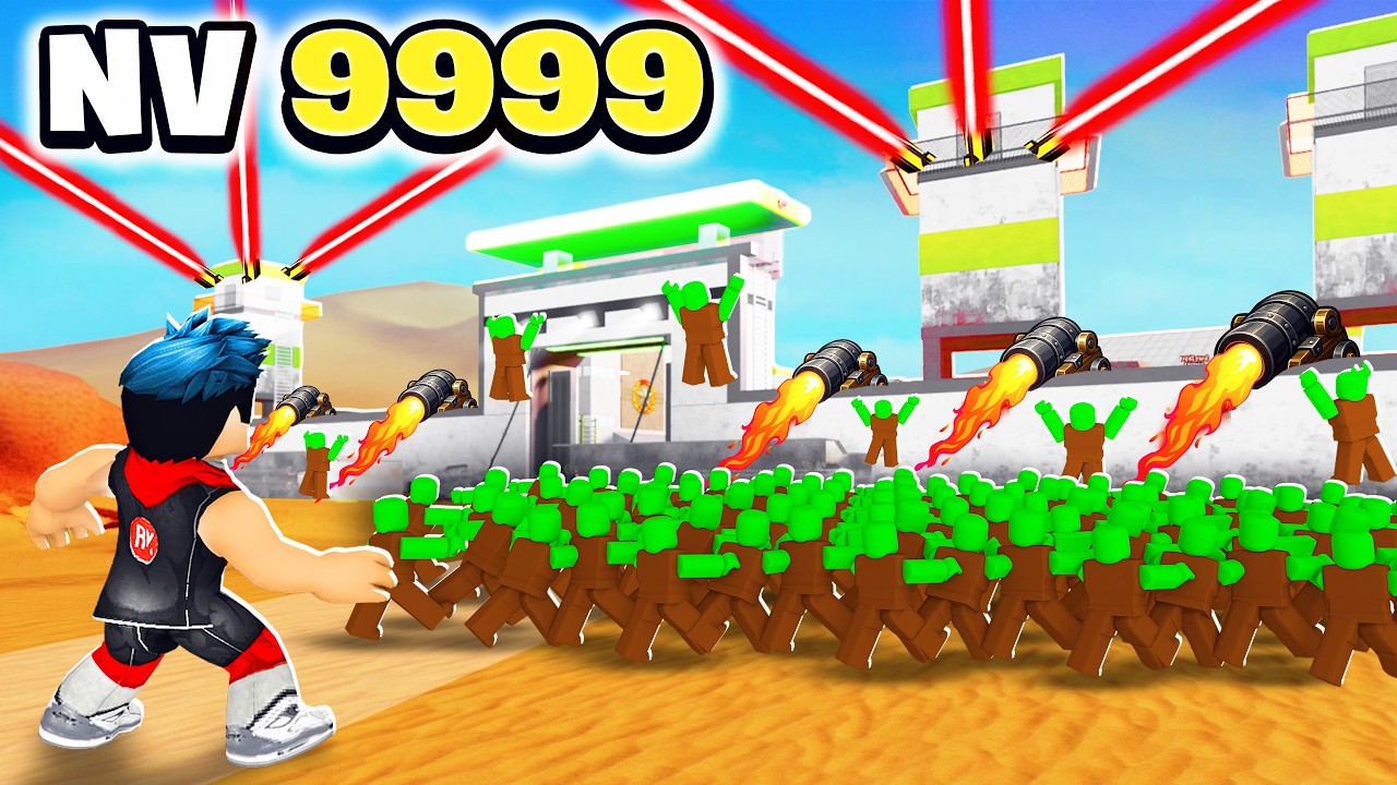 LA MEILLEURE BASE ANTI ZOMBIE NIVEAU 99999 DANS ROBLOX