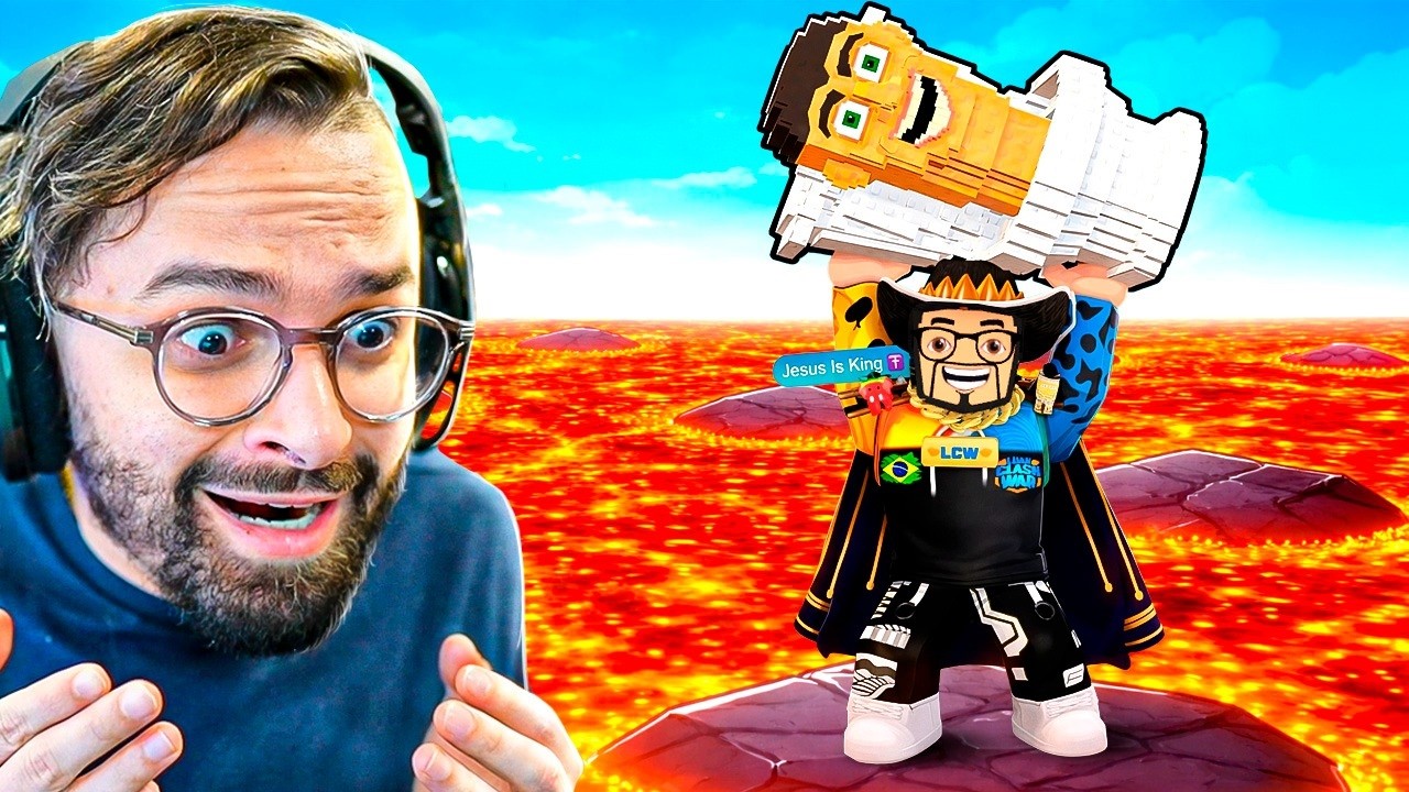 JOGUEI SOBREVIVA À LAVA PARA BRAINROTS PELA PRIMEIRA VEZ E ISSO ACONTECEU… 😱🧠