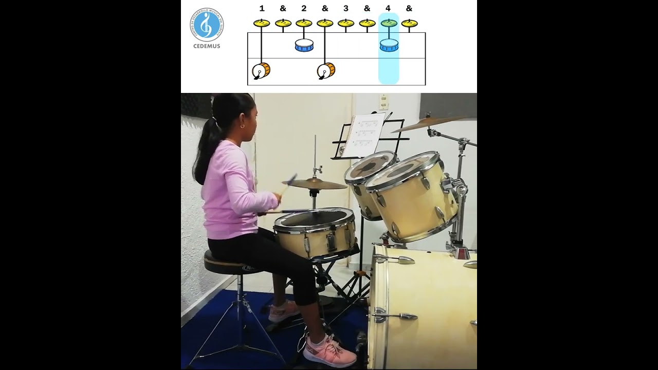 BATER&Iacute;A PARA PRINCIPIANTES: EJERCICIO # 10. BATER&Iacute;A INICIAL #bateria #bater&iacute;a #drums