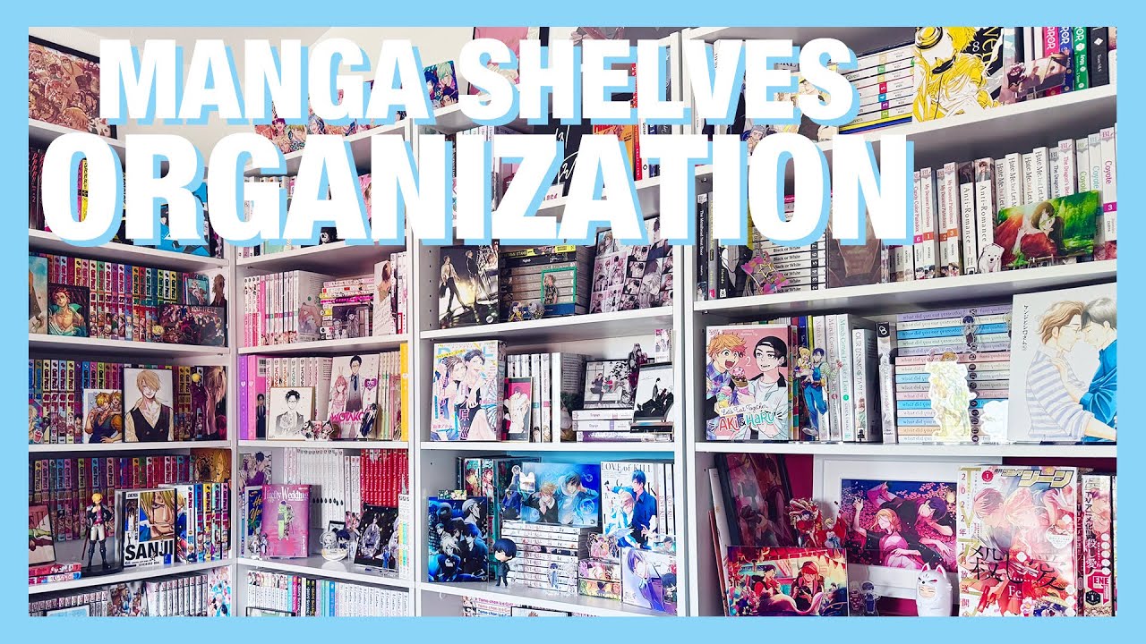 mini reorganization of my manga shelves | my bl shelves, foodie shelf, wotakoi, love of kill