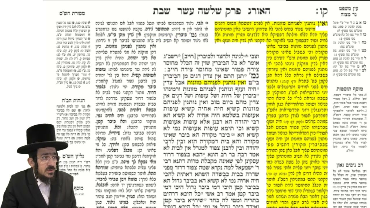מסכת שבת דף קו תורתך שעשועי באידיש