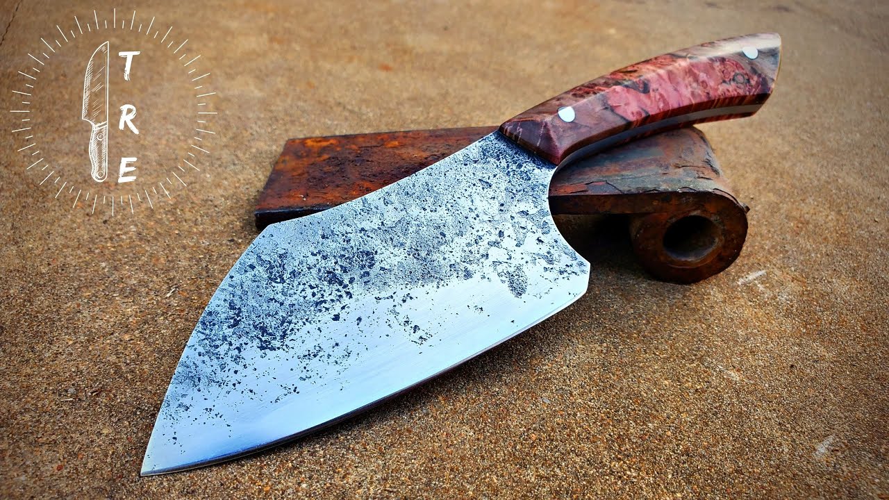 Forging A Small Camp Cleaver Knife | Shop Talk Tuesday Episode 155 | 5160 Knife