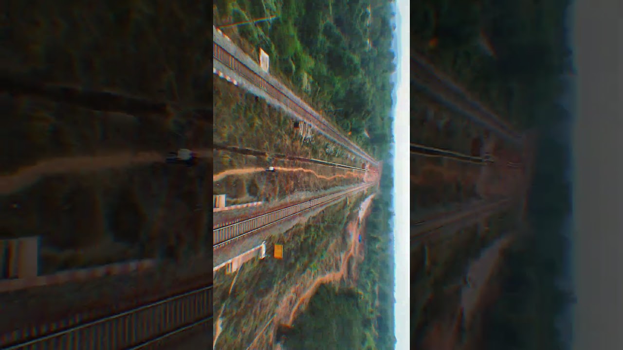 Running Train & Beautiful Sunset 😍 | Perfect Cinematic Moment #shorts #drone #dji