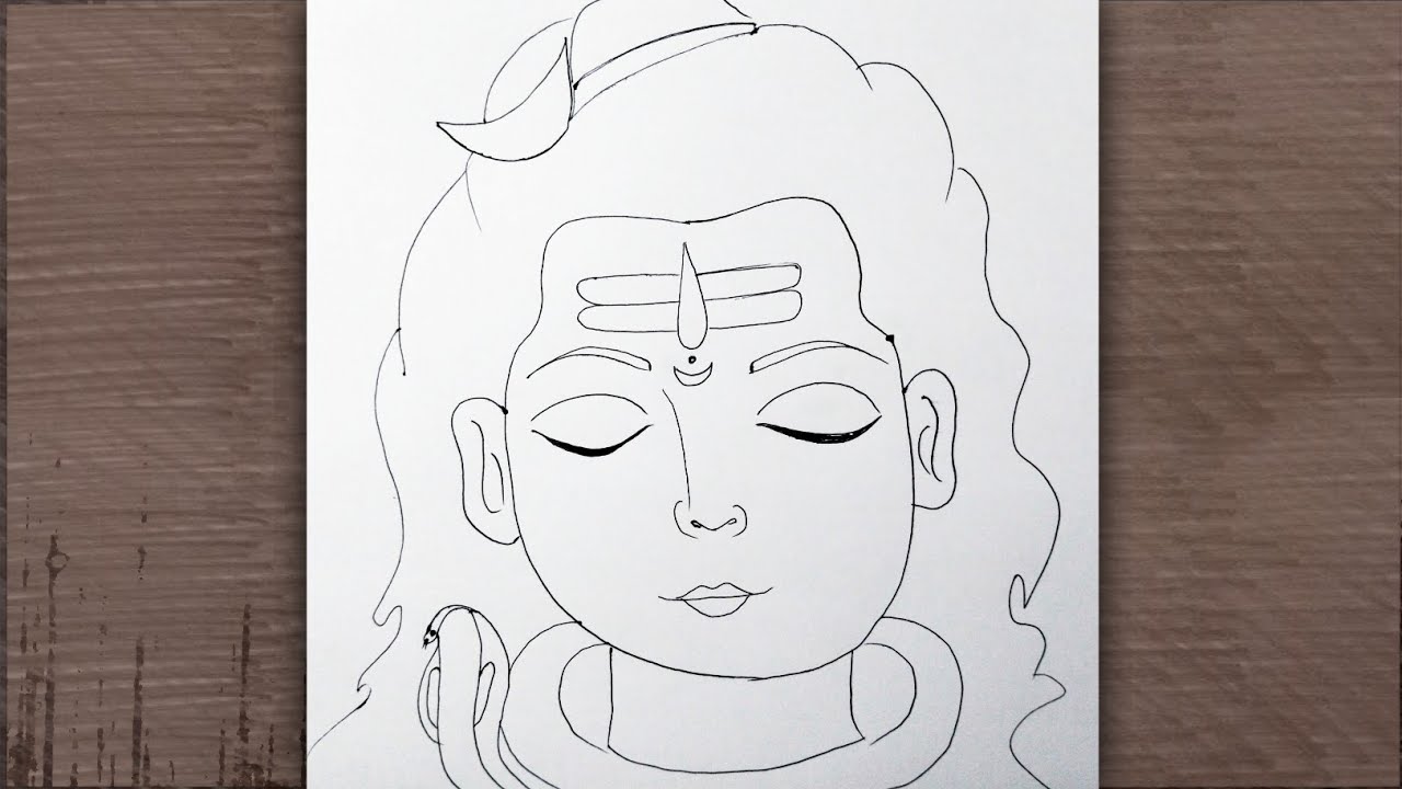 Maine Banayi Shant Mahadev Ki Sundar Drawing | Easy Shiva Drawing Step by Step