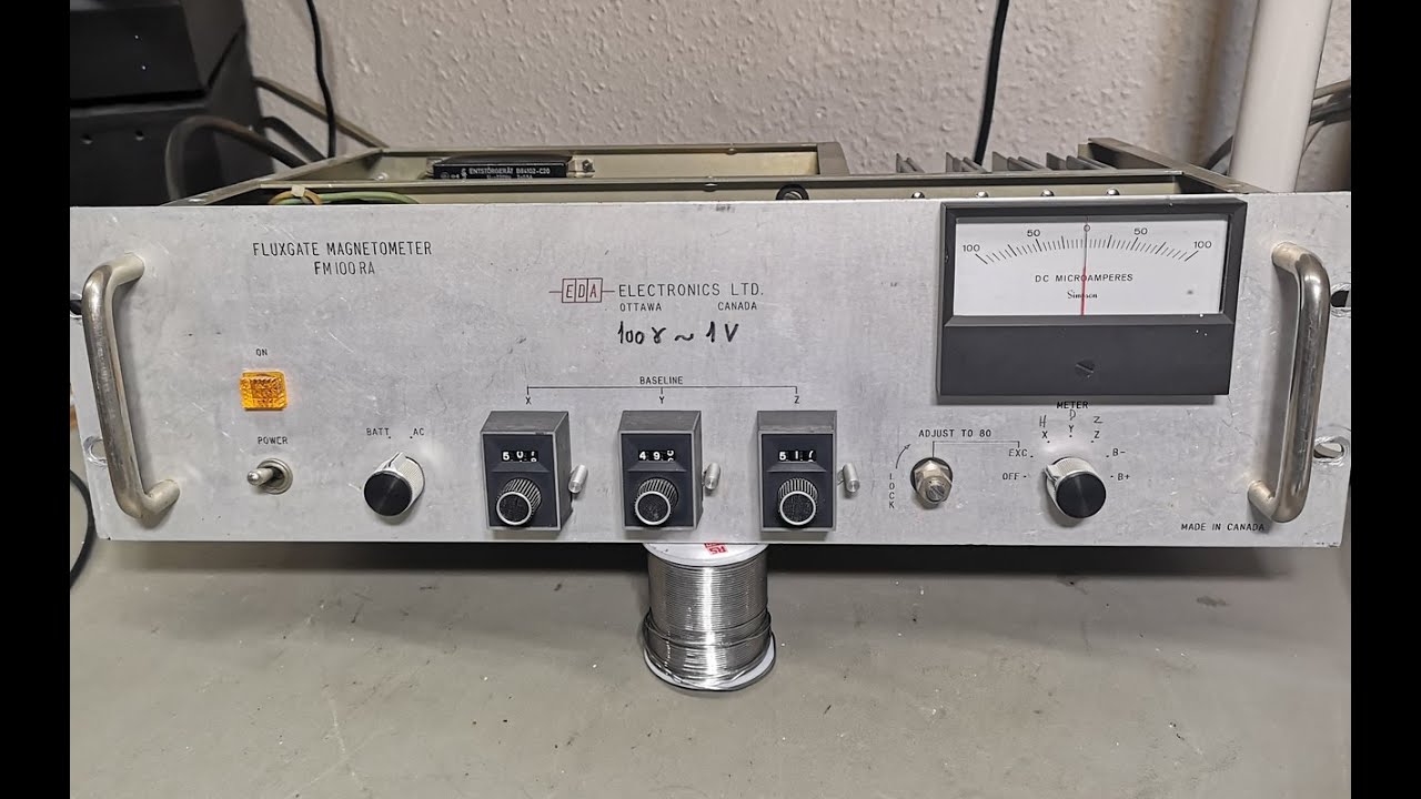 Fluxgate Magnetometer FM100RA Burr-Brown 1506 opamp test