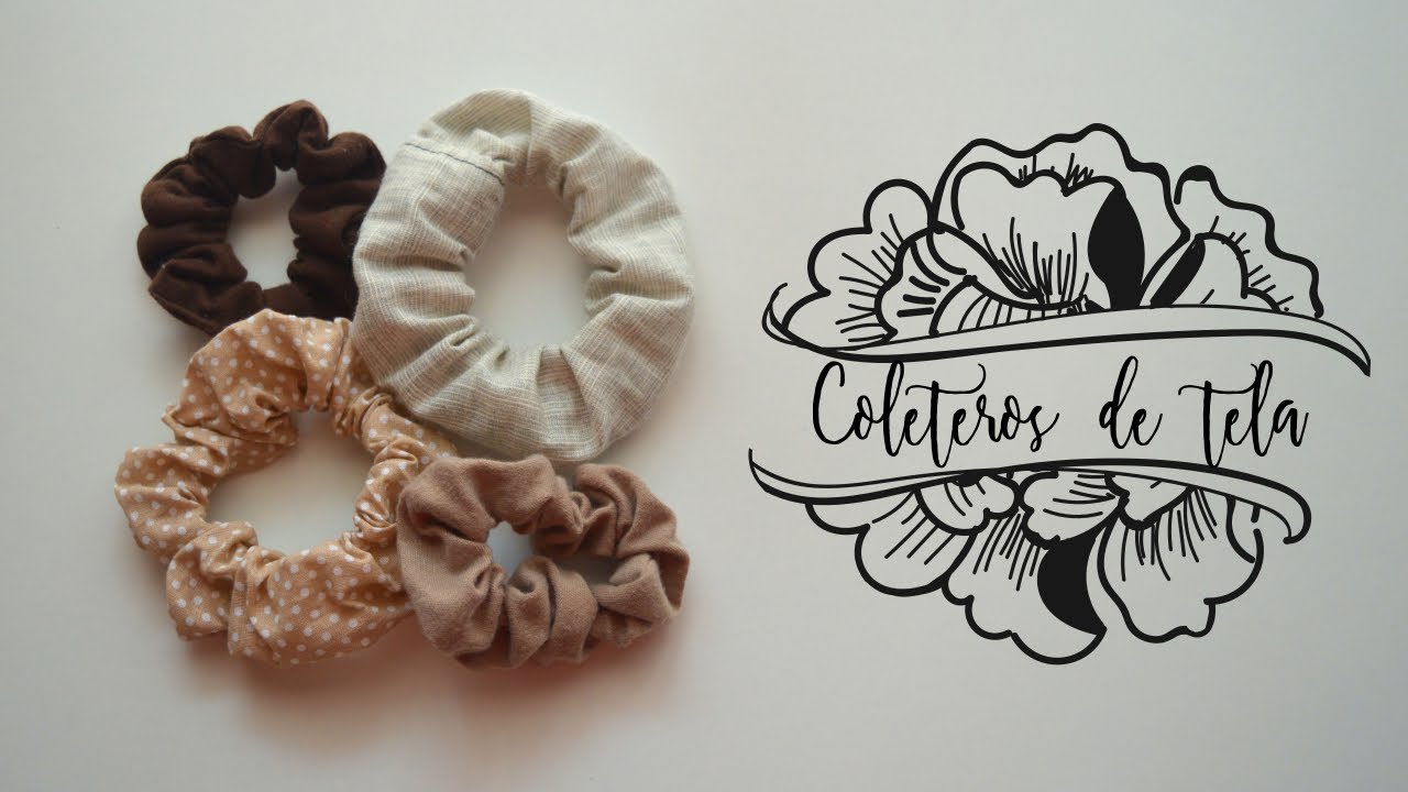 DIY: CÓMO HACER UN COLETERO DE TELA EN 3 MINUTOS (SCRUNCHIES). Muy Fácil | LaMaletadeRayas