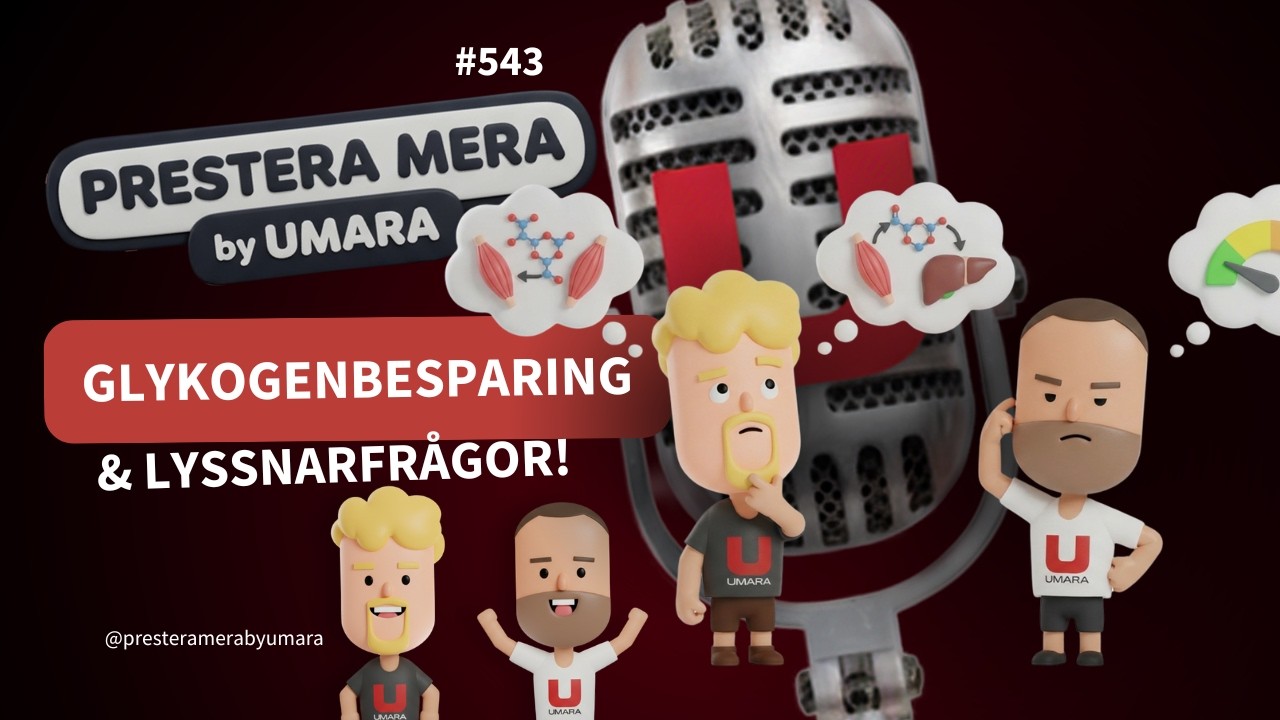 PRESTERA MERA 543 - Glykogenbesparing och Lyssnarfrågor