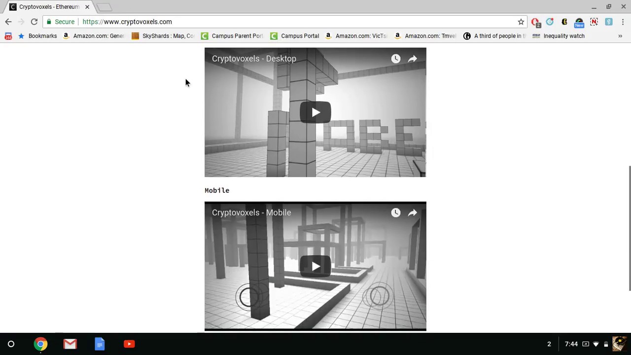CryptoVoxels overview and announcement
