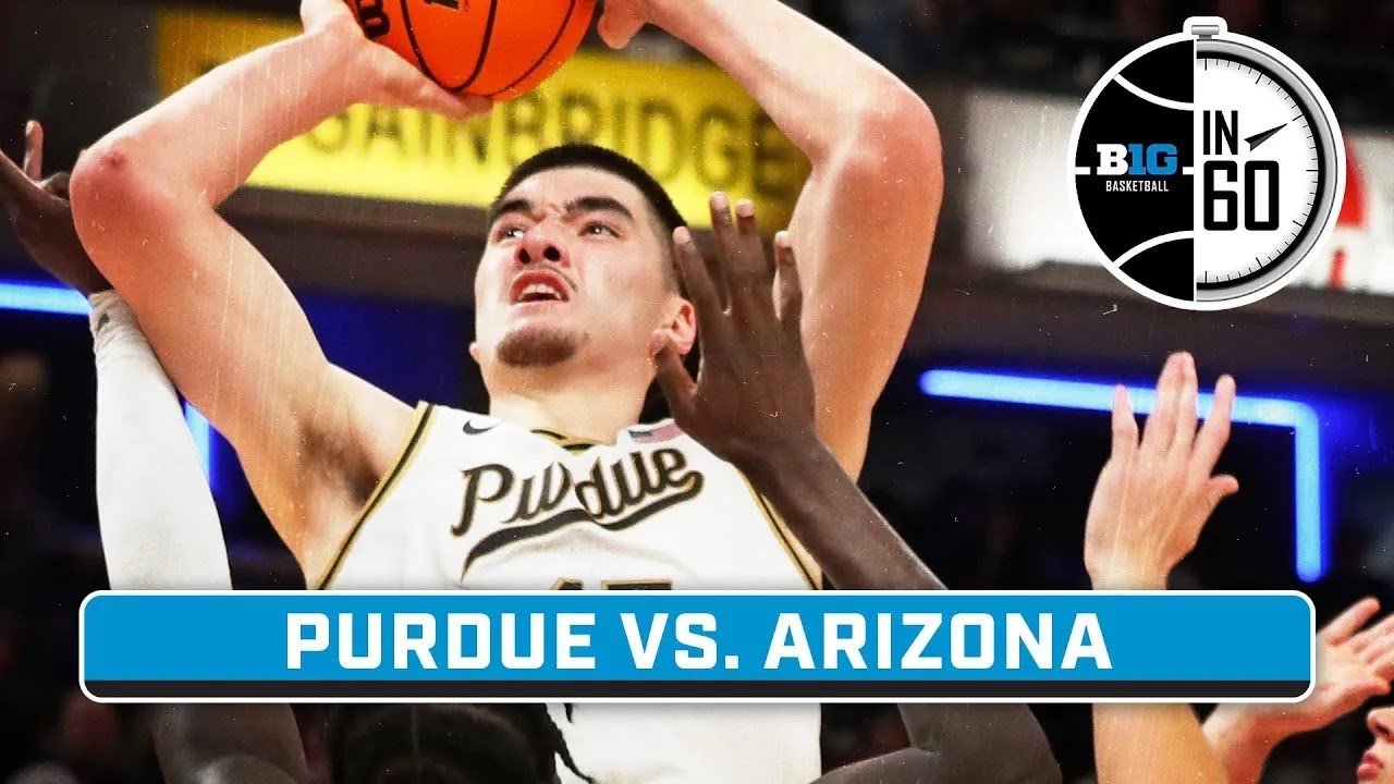 Purdue vs. Arizona | Dec. 16, 2023 | B1G Basketball in 60