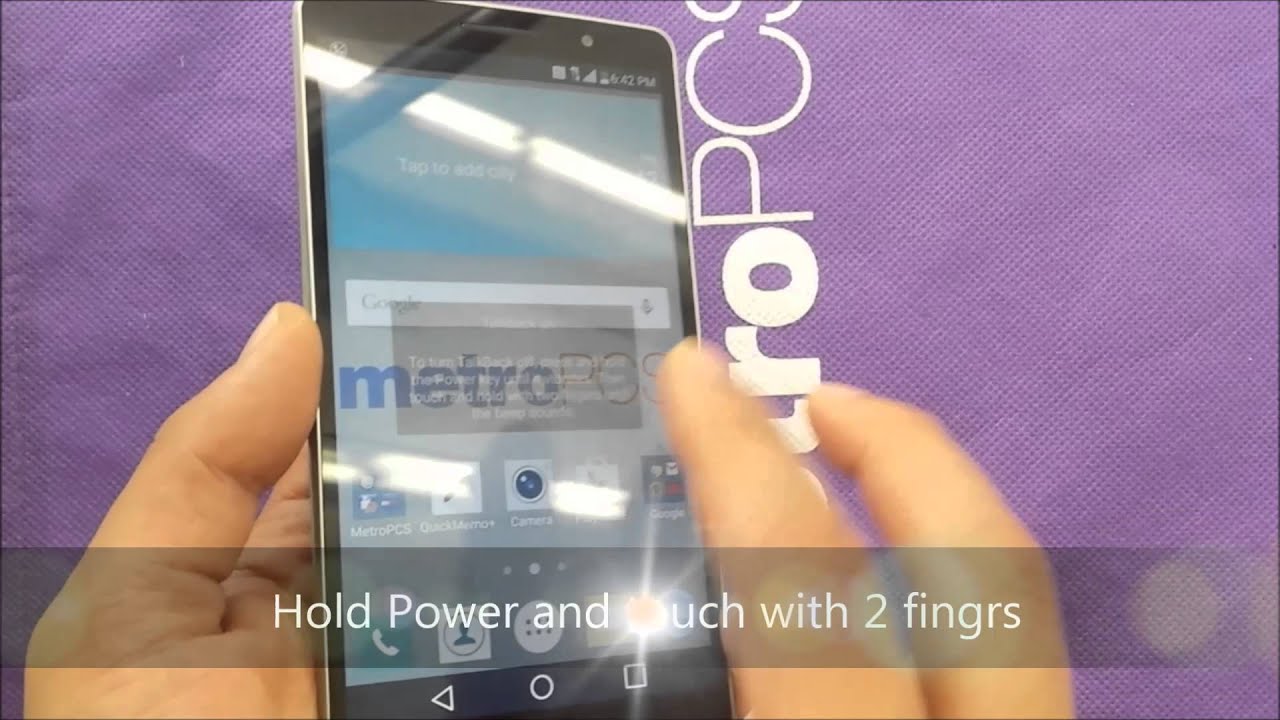 LG G Stylo Trun Off the talkback.