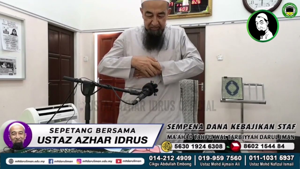 Kedudukan Tangan Ketika Solat - Ustaz Azhar Idrus