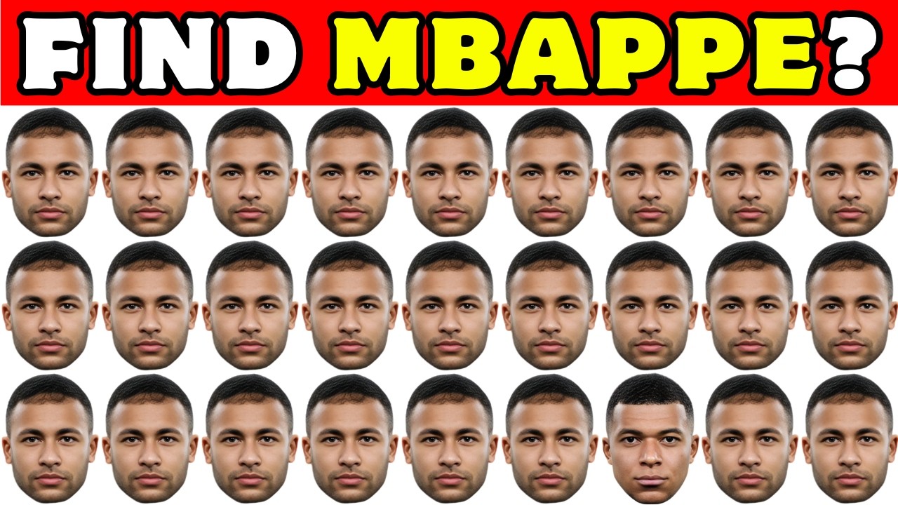 Where Is Kylian Mbappé? 🔎 Only 1% Can Find Him