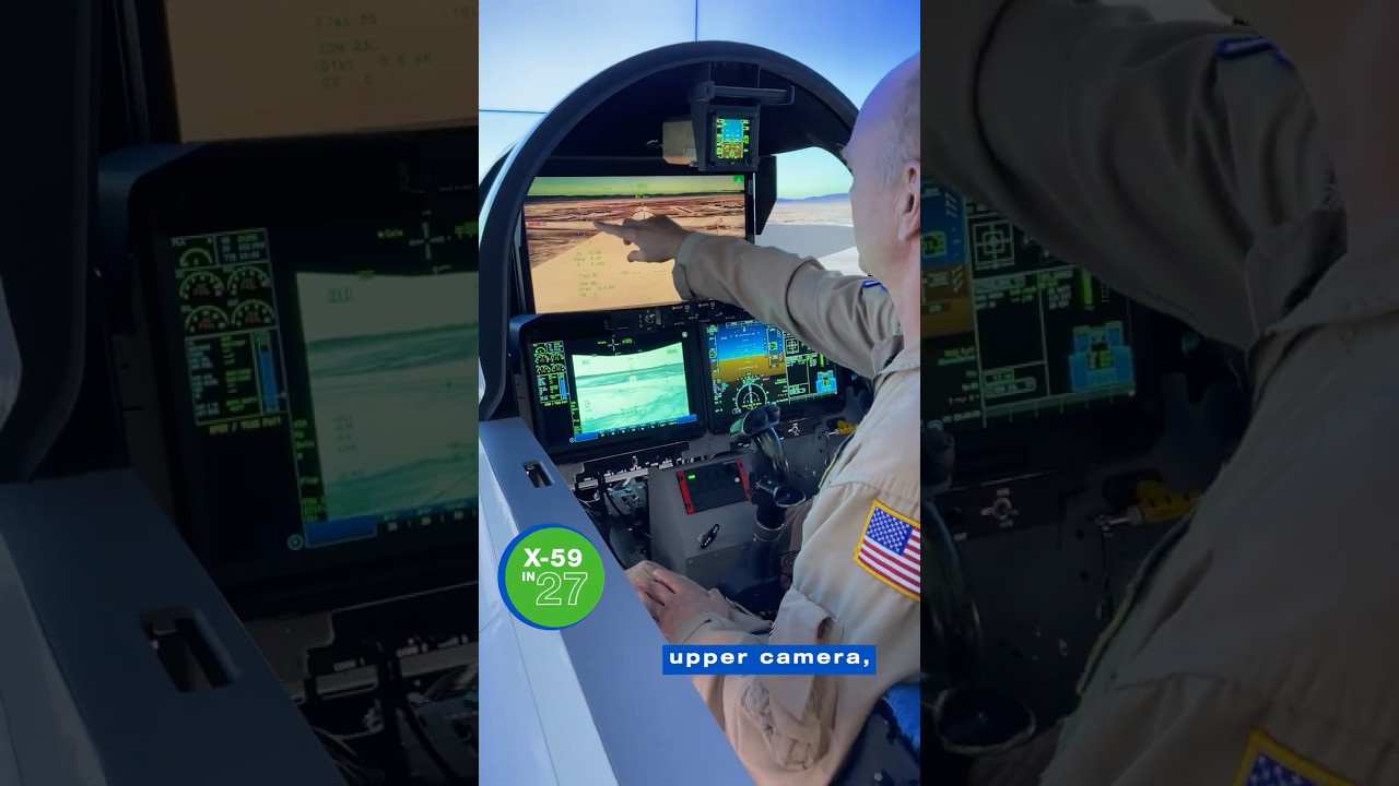 59 seconds on NASA's X-59 | eXternal Vision System (XVS)