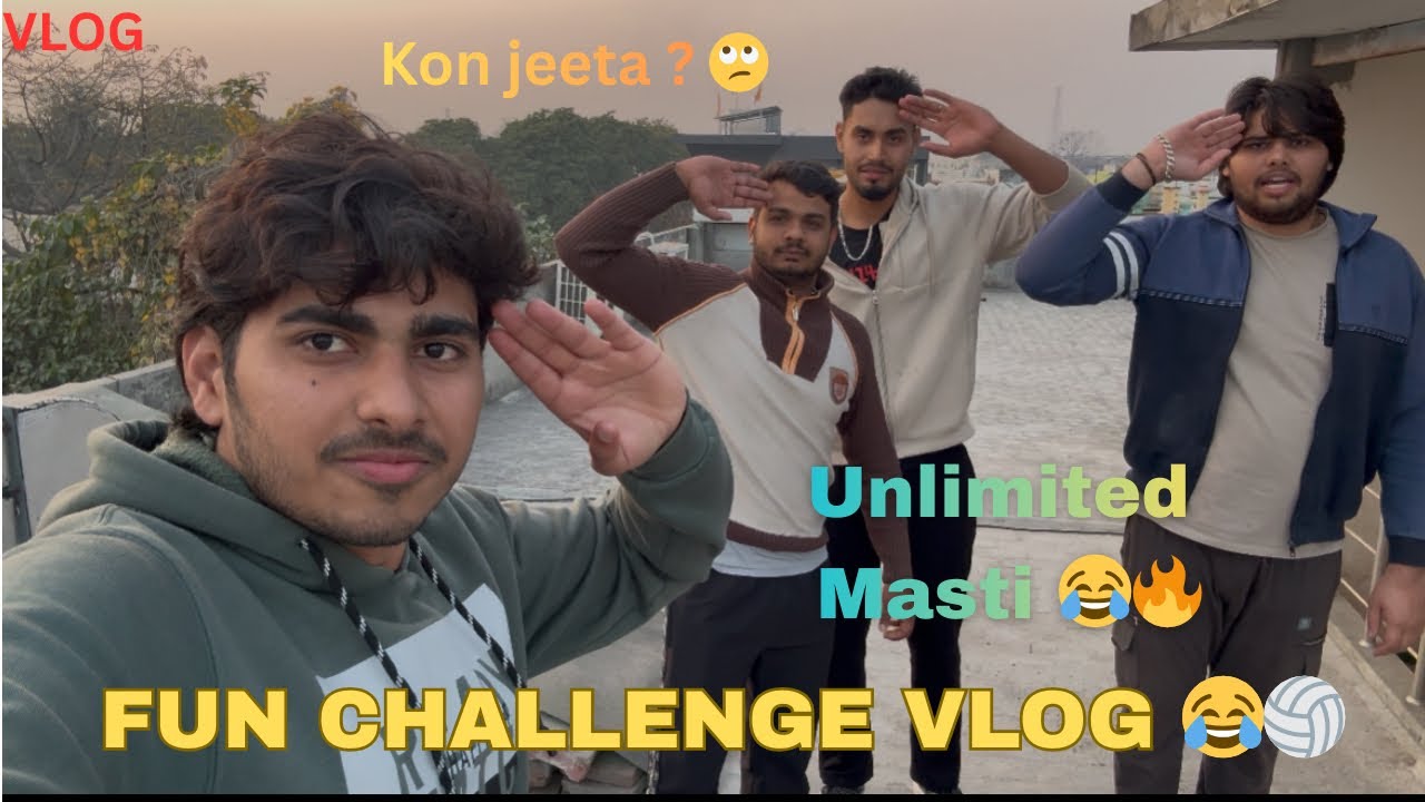 SHOT-PUT CHALLENGE VLOG 🏐🔥| FULL MAUJ MASTI 😂❤️
