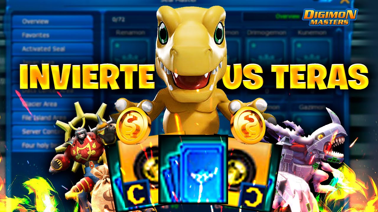 🤑 INVIERTE tus TERAS para MEJORAR TU CUENTA de DIGIMON MASTER #1🥵 #ladmo