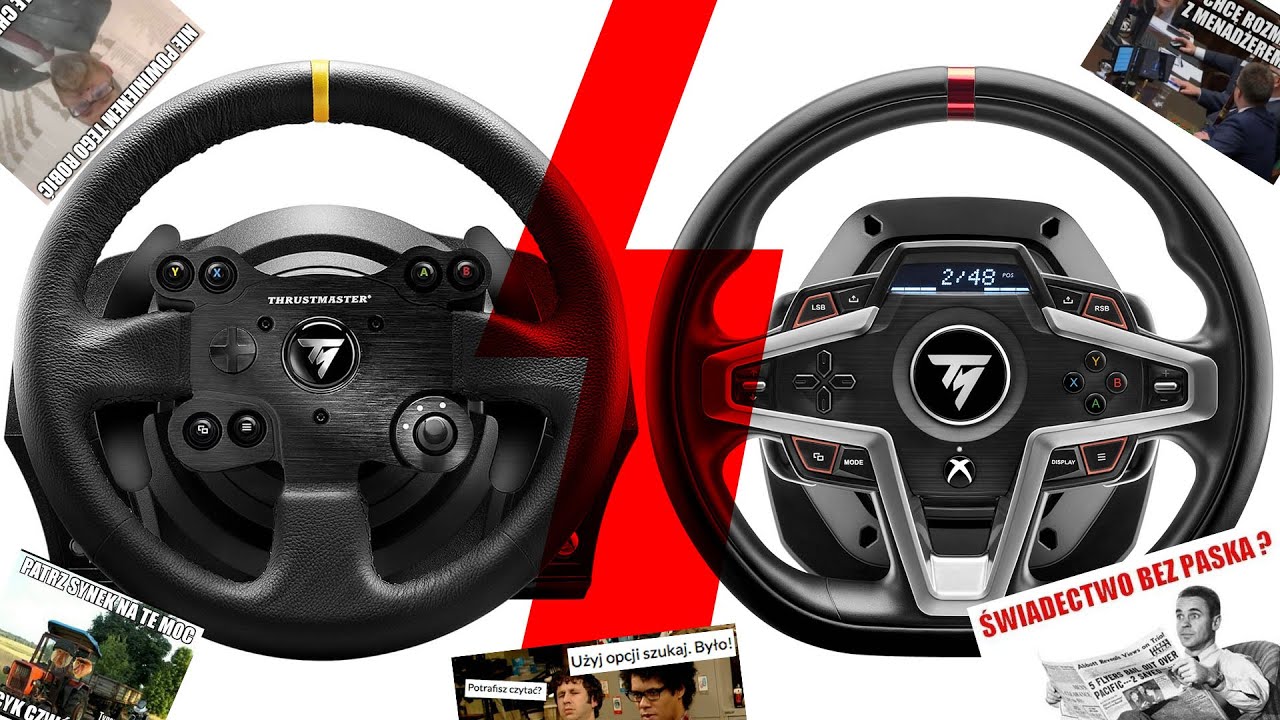 Kierunek kierownica - por&oacute;wnanie dw&oacute;ch modeli kierownic Thrustmaster TX Leader Edition i T248
