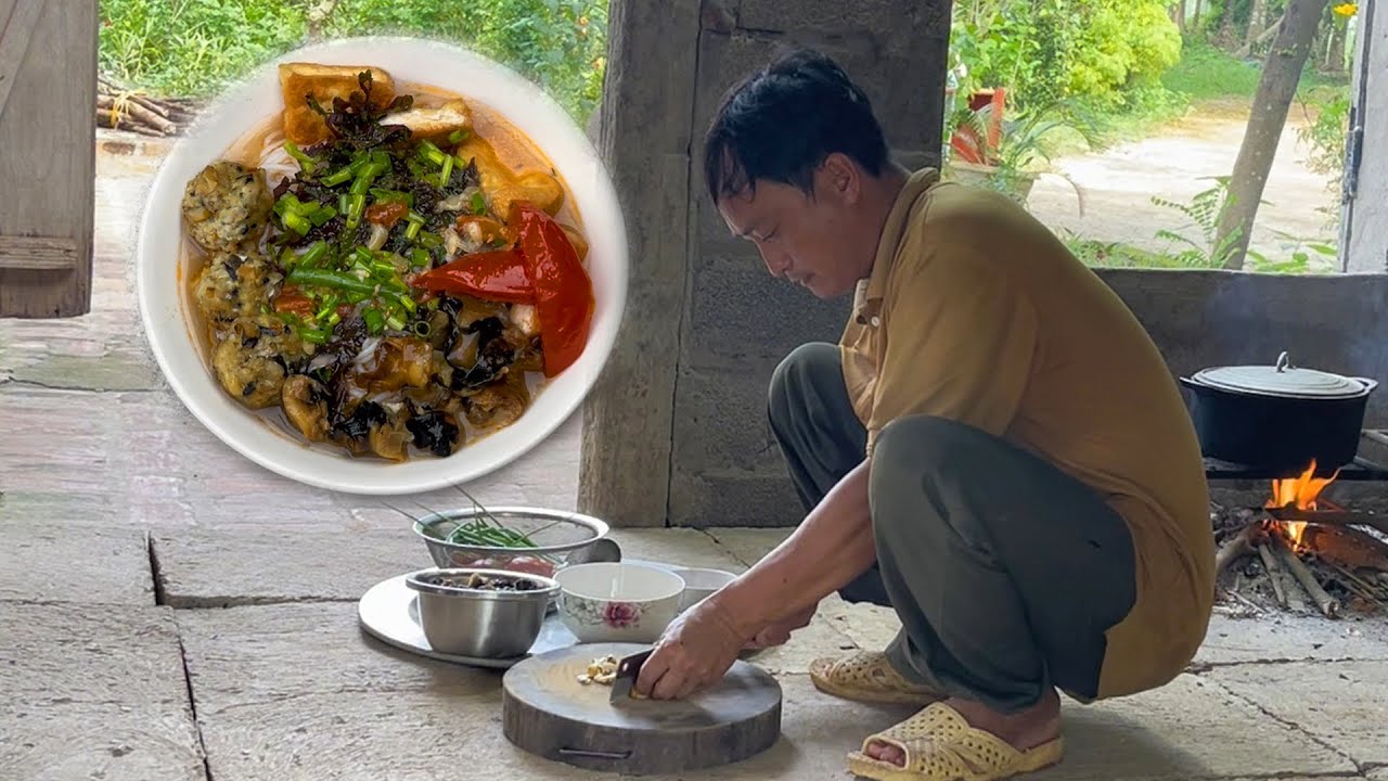 Cách nấu BÚN ỐC ĐẬU CỰC NGON cho cả gia đình | Chế Ba Vì