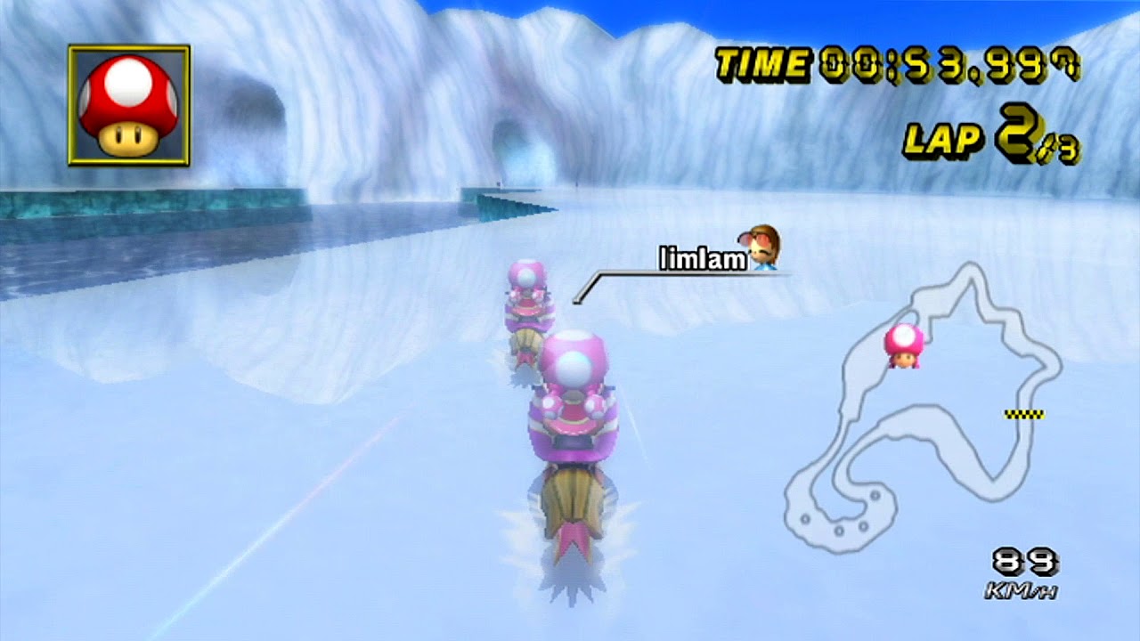 [MKWii] N64 Sherbet Land Comparison - Sosis vs Liam
