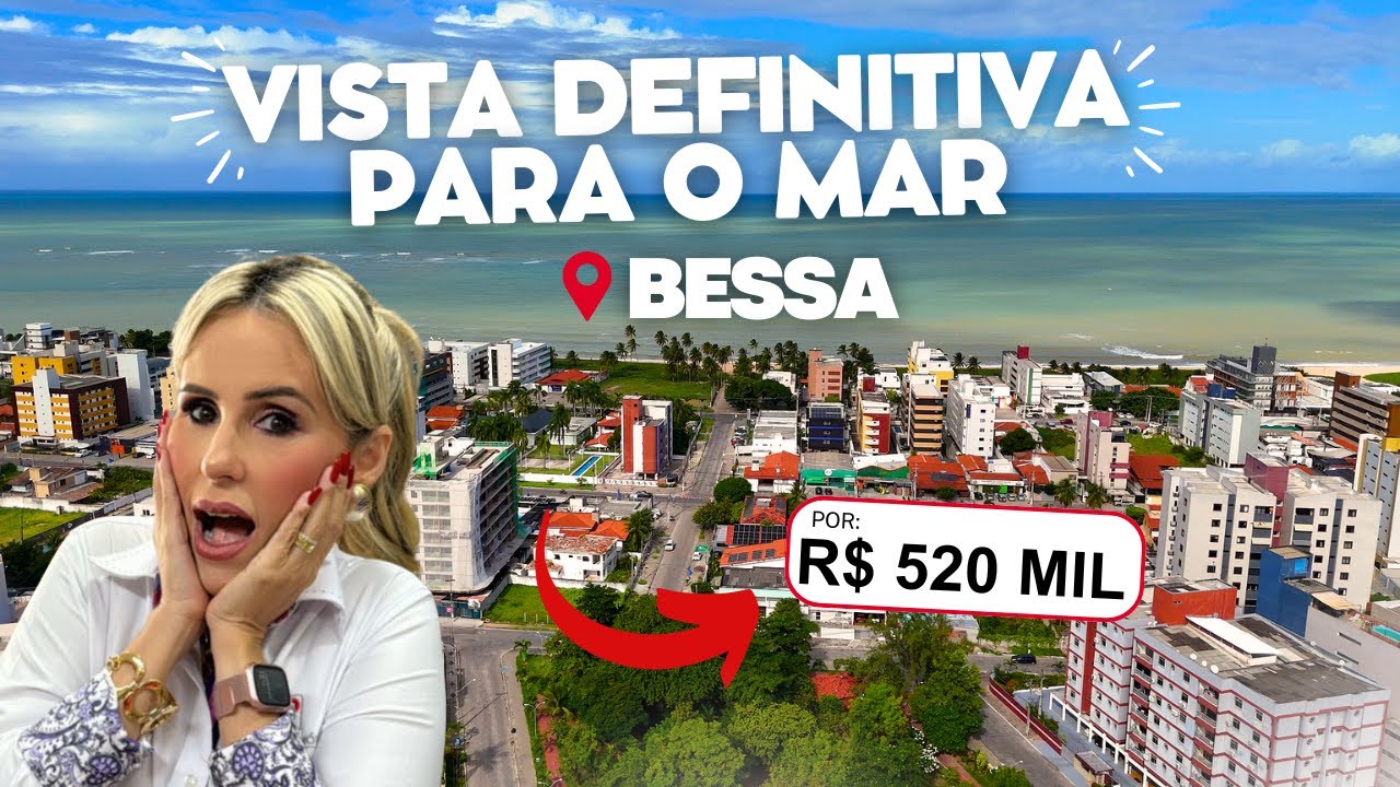 Vista DEFINITIVA para o mar no Bessa! | 2 suítes + 66m² | R$ 520 MIL