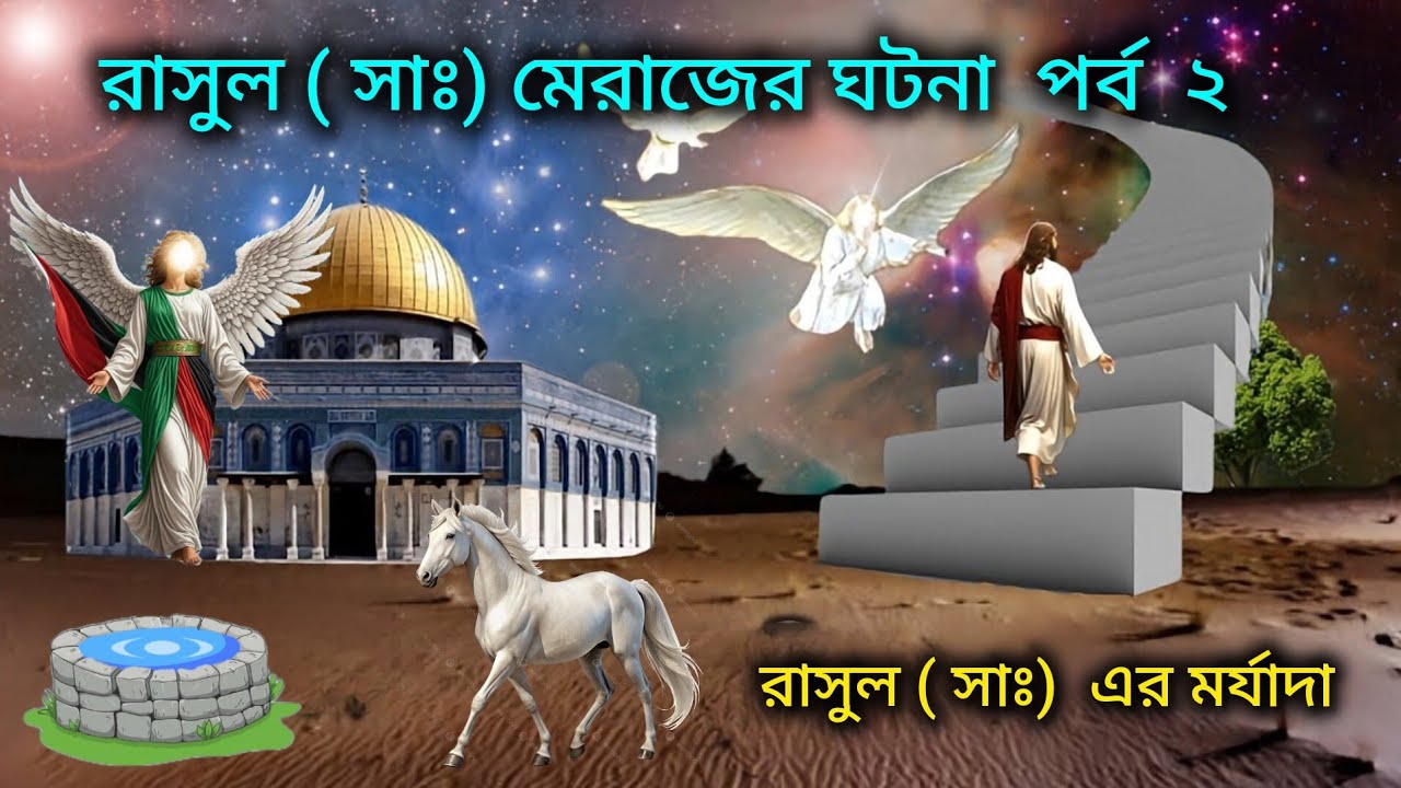 মেরাজ এর বিস্ময়কর ঘটনা ২ || নবীজির মেরাজের সম্পুর্ন কাহিনী || Story Of Meraj || Isra Wal Meraj