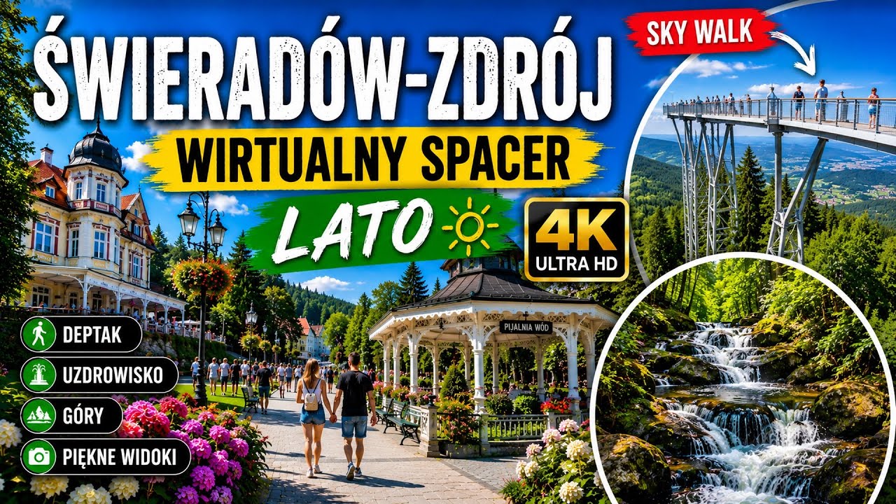 Świeradów-Zdrój | Wirtualny Spacer | LATO 2025 [4K UltraHD]